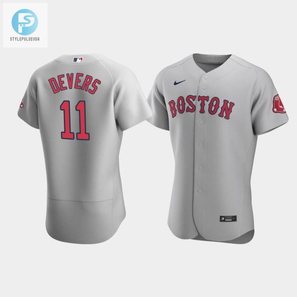 Mens Boston Red Sox 11 Rafael Devers Gray Road Jersey stylepulseusa 1