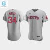 Mens Boston Red Sox 34 David Ortiz Gray Road Jersey stylepulseusa 1