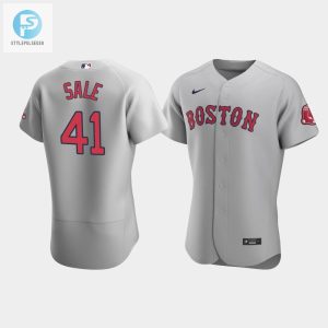 Mens Boston Red Sox 41 Chris Sale Gray Road Jersey stylepulseusa 1 1