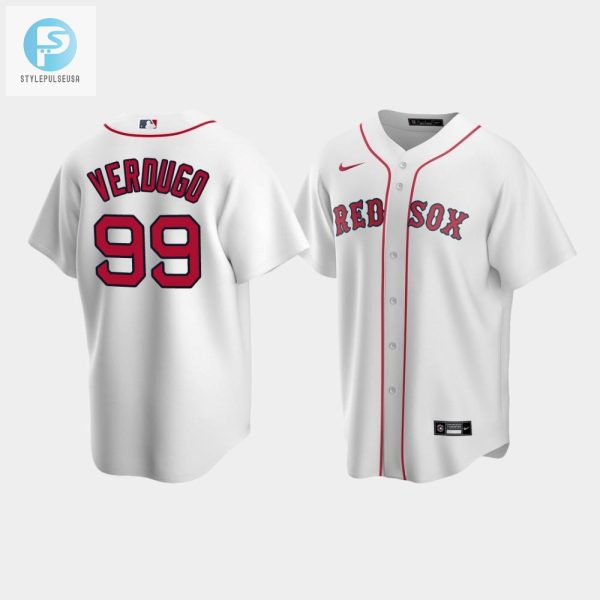 Mens Boston Red Sox Alex Verdugo 99 White Home Jersey stylepulseusa 1