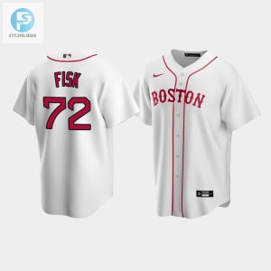 Mens Boston Red Sox Carlton Fisk 72 White Alternate Jersey stylepulseusa 1 1