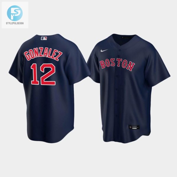 Mens Boston Red Sox Marwin Gonzalez Navy Alternate Jersey stylepulseusa 1