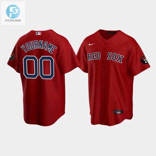 Mens Boston Red Sox Red Alternate Custom Jerry Remy Jersey stylepulseusa 1 1