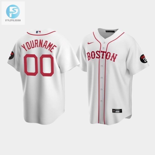 Mens Boston Red Sox White Alternate Custom Jerry Remy Jersey stylepulseusa 1