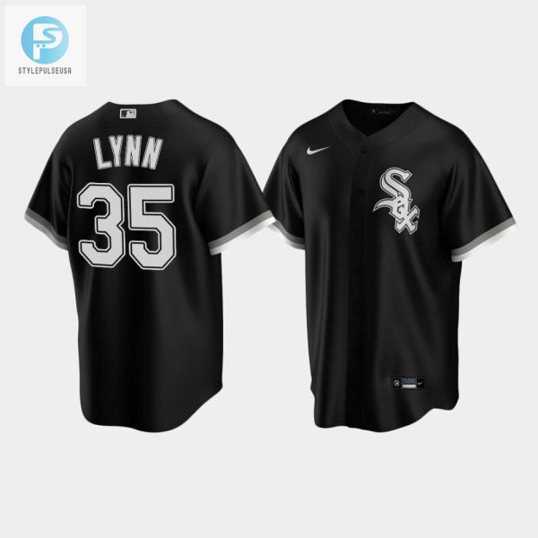 Mens Chicago White Sox 35 Lance Lynn Black Trade Alternate Jersey stylepulseusa 1