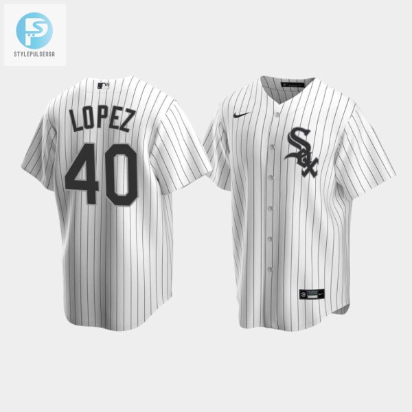 Mens Chicago White Sox 40 Reynaldo Lopez White Home Jersey stylepulseusa 1