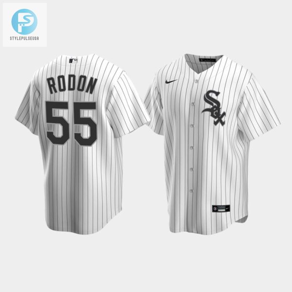 Mens Chicago White Sox 55 Carlos Rodon White Home Jersey stylepulseusa 1