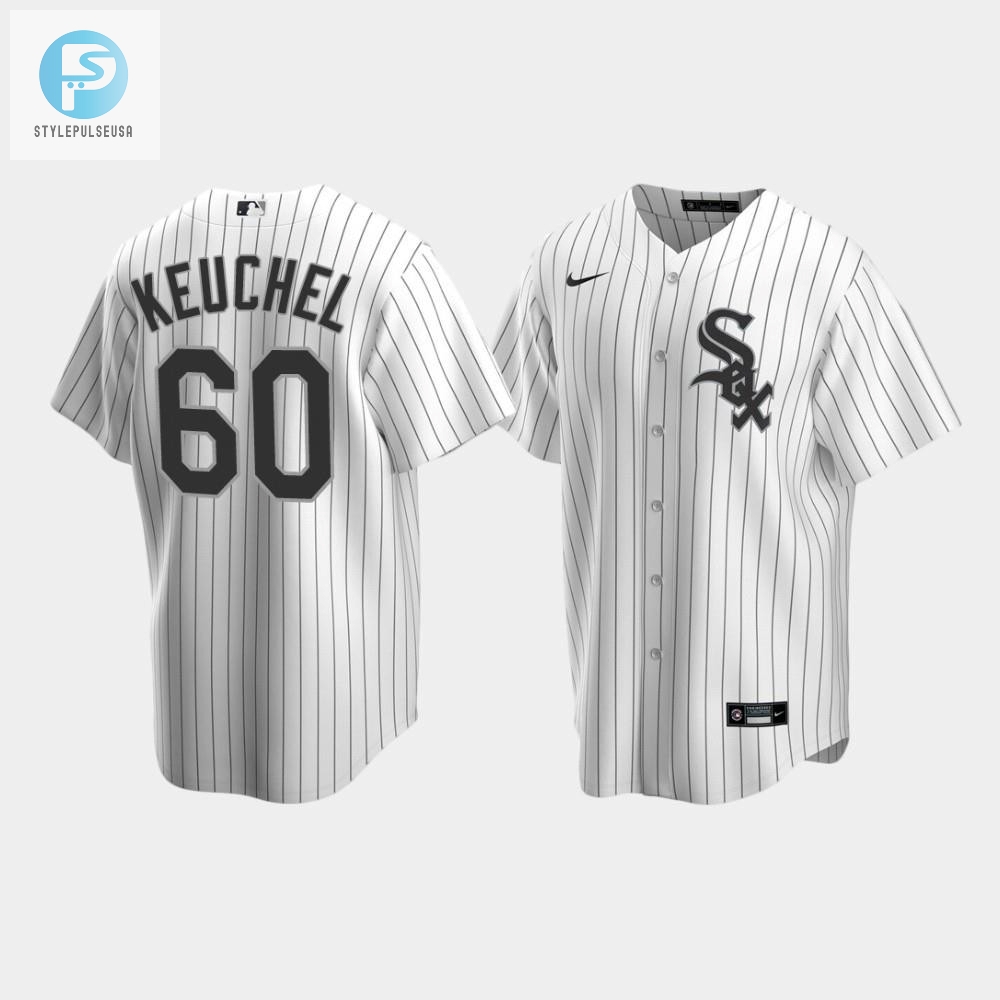 Mens Chicago White Sox 60 Dallas Keuchel White Home Jersey stylepulseusa 1