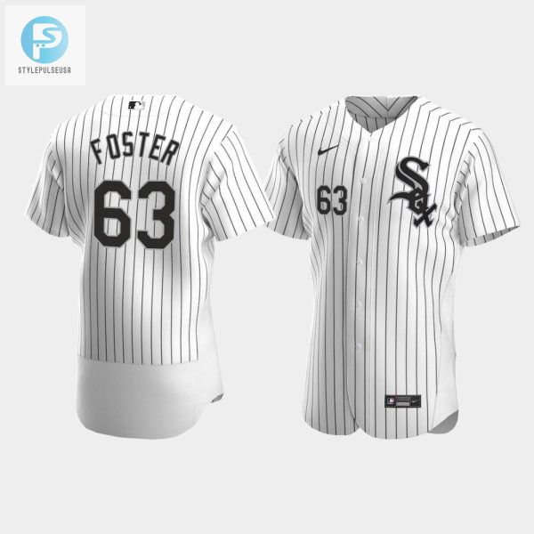 Mens Chicago White Sox 63 Matt Foster White Home Jersey stylepulseusa 1 1