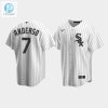 Mens Chicago White Sox 7 Tim Anderson White Home Jersey stylepulseusa 1