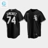 Mens Chicago White Sox 74 Eloy Jimenez Black Alternate Jersey stylepulseusa 1