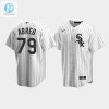 Mens Chicago White Sox 79 Jose Abreu White Home Jersey stylepulseusa 1