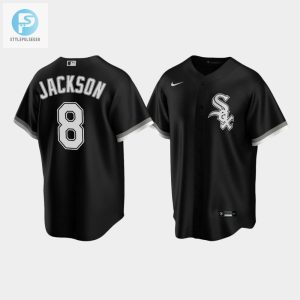 Mens Chicago White Sox 8 Bo Jackson Black Alternate Jersey stylepulseusa 1 1