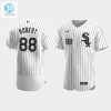 Mens Chicago White Sox 88 Luis Robert White Home Jersey stylepulseusa 1