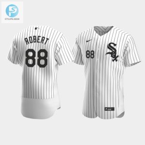 Mens Chicago White Sox 88 Luis Robert White Home Jersey stylepulseusa 1 1