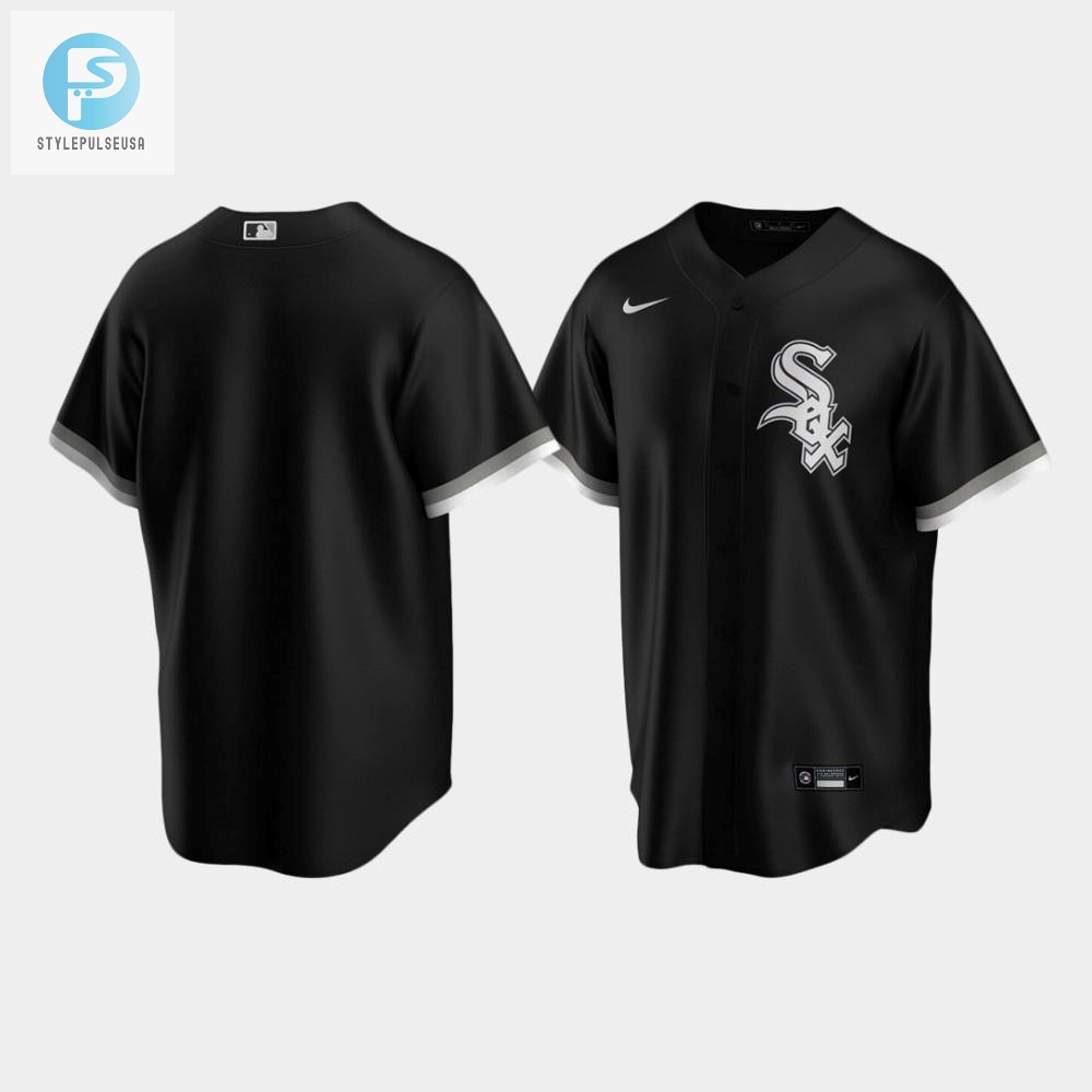 Mens Chicago White Sox Black Alternate Jersey 