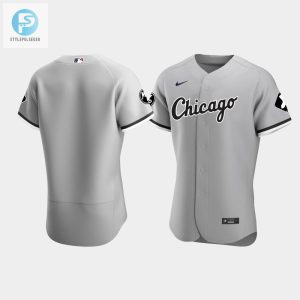 Mens Chicago White Sox Gray Mr Patch Jersey stylepulseusa 1 1