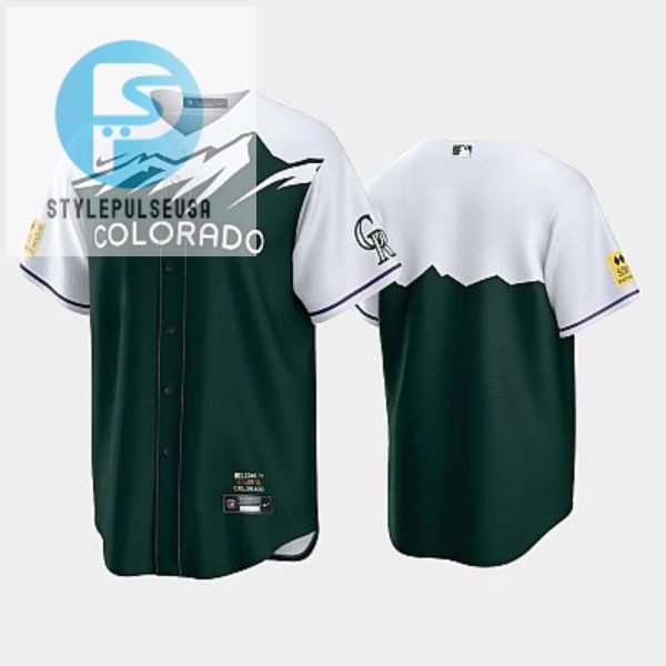 Mens Colorado Rockies 202223 City Connect Green Jersey stylepulseusa 1 1