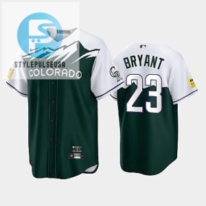 Mens Colorado Rockies 23 Kris Bryant 202223 City Connect Green Jersey stylepulseusa 1 1