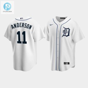 Mens Detroit Tigers 11 Sparky Anderson White Home Jersey stylepulseusa 1 1