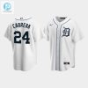 Mens Detroit Tigers 24 Miguel Cabrera White Home Jersey stylepulseusa 1