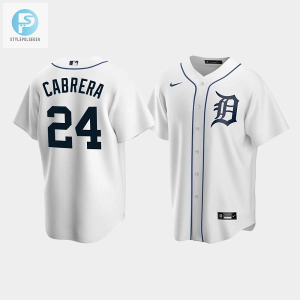 Mens Detroit Tigers 24 Miguel Cabrera White Home Jersey stylepulseusa 1 1