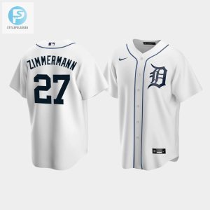 Mens Detroit Tigers 27 Jordan Zimmermann White Home Jersey stylepulseusa 1 1