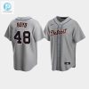 Mens Detroit Tigers 48 Matthew Boyd Gray Road Jersey stylepulseusa 1