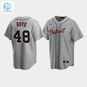 Mens Detroit Tigers 48 Matthew Boyd Gray Road Jersey stylepulseusa 1 1