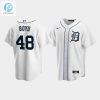 Mens Detroit Tigers 48 Matthew Boyd White Home Jersey stylepulseusa 1