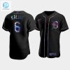 Mens Detroit Tigers Al Kaline 6 Black Golden Edition Holographic Jersey stylepulseusa 1