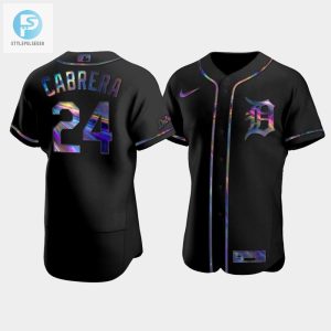 Mens Detroit Tigers Miguel Cabrera 24 Black Golden Edition Holographic Jersey stylepulseusa 1 1