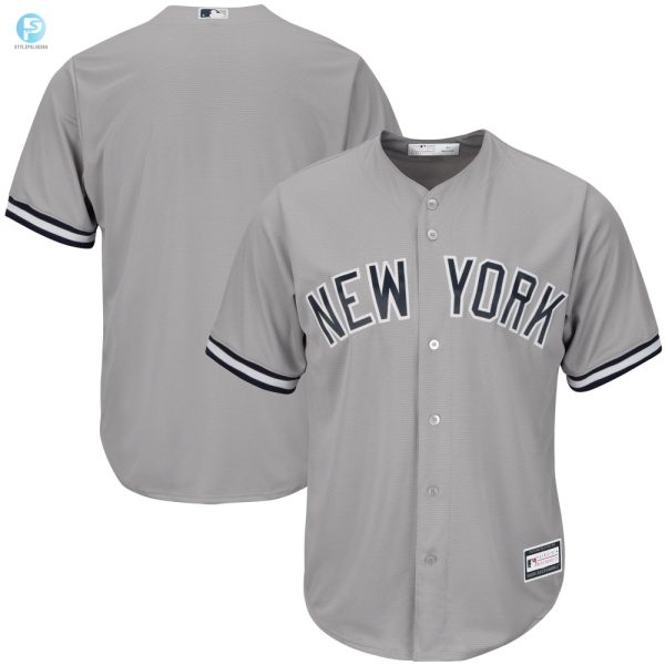 Mens Gray New York Yankees Big Tall Team Jersey stylepulseusa 1