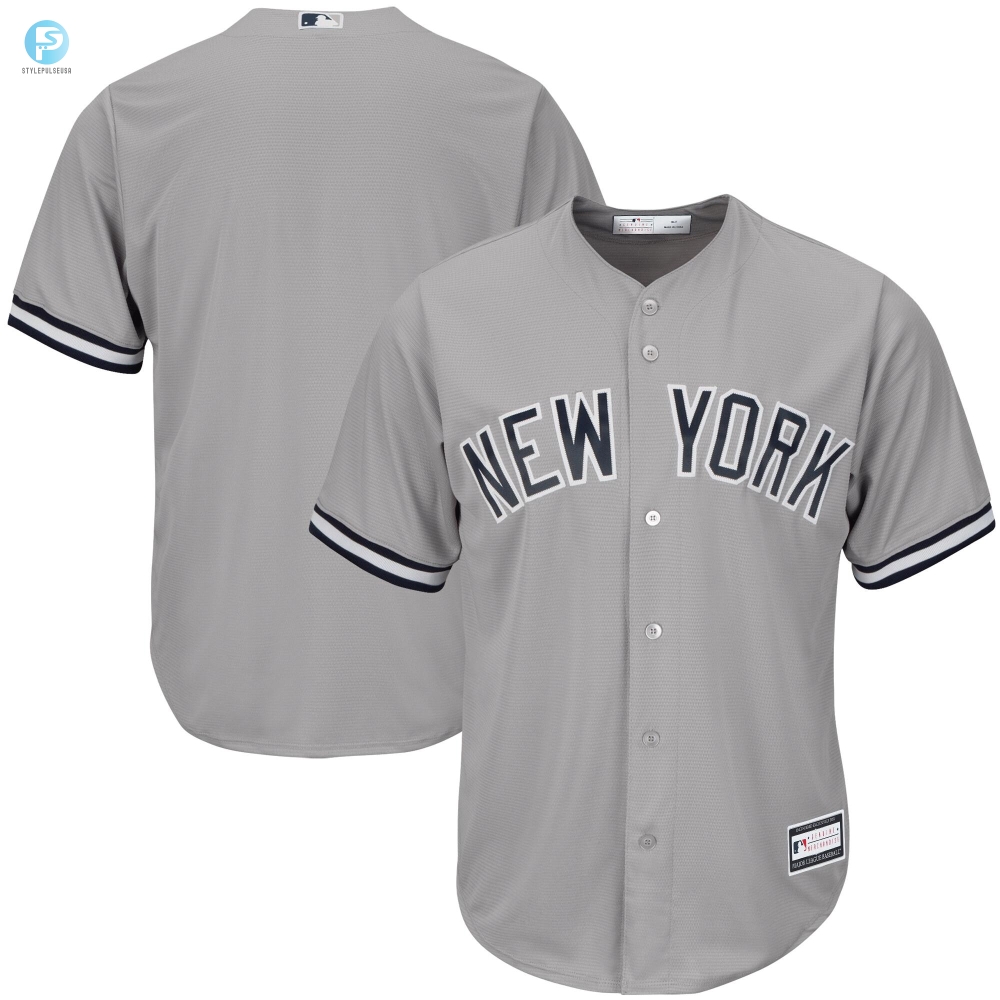 Mens Gray New York Yankees Big  Tall Team Jersey 