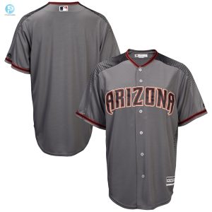 Mens Grayblack Arizona Diamondbacks Jersey Fashion Official Cool Base Team Jersey stylepulseusa 1 1