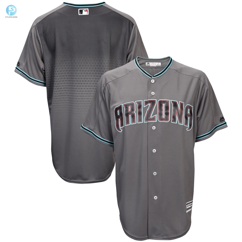 Mens Grayteal Arizona Diamondbacks Jersey  Official Fashion Cool Base Team Jersey 