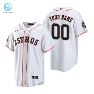 Mens Houston Astros Custom 00 White 202223 World Series Jersey stylepulseusa 1 1