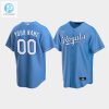 Mens Kansas City Royals 00 Custom Light Blue Alternate Jersey stylepulseusa 1