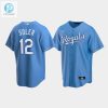 Mens Kansas City Royals 12 Jorge Soler Light Blue Alternate Jersey stylepulseusa 1