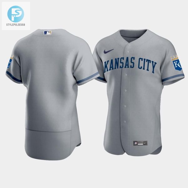 Mens Kansas City Royals 202223 Gray Jersey stylepulseusa 1