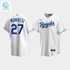 Mens Kansas City Royals 27 Adalberto Mondesi White Home Jersey stylepulseusa 1