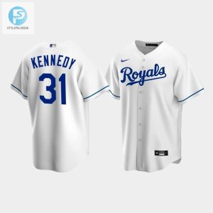 Mens Kansas City Royals 31 Ian Kennedy White Home Jersey stylepulseusa 1 1