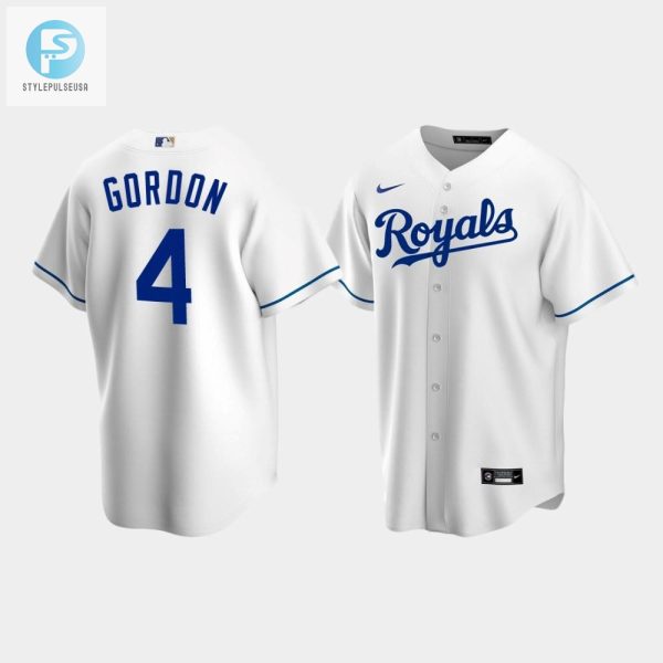 Mens Kansas City Royals 4 Alex Gordon White Home Jersey stylepulseusa 1 1