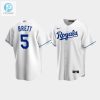 Mens Kansas City Royals 5 George Brett White Home Jersey stylepulseusa 1