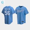 Mens Kansas City Royals 56 Brad Keller Light Blue Alternate Jersey stylepulseusa 1