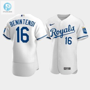 Mens Kansas City Royals Andrew Benintendi 16 202223 White Jersey stylepulseusa 1 1