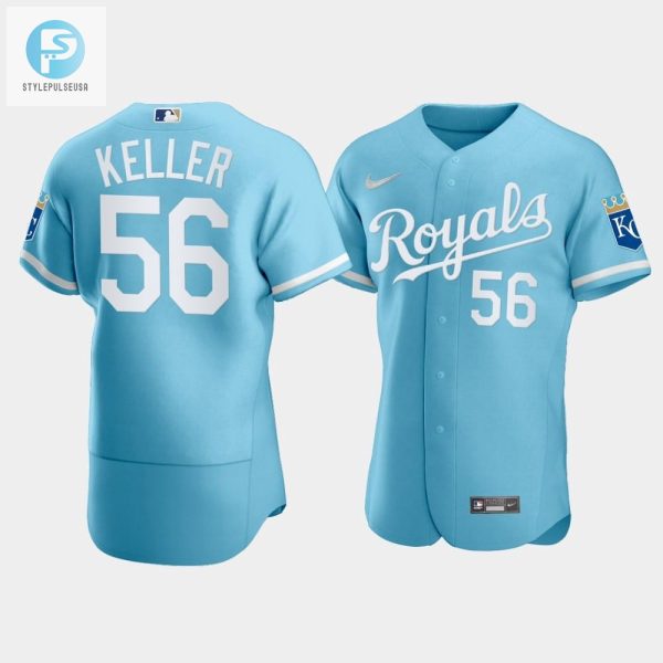 Mens Kansas City Royals Brad Keller 56 202223 Powder Blue Jersey stylepulseusa 1