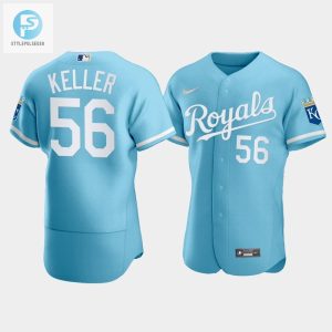 Mens Kansas City Royals Brad Keller 56 202223 Powder Blue Jersey stylepulseusa 1 1