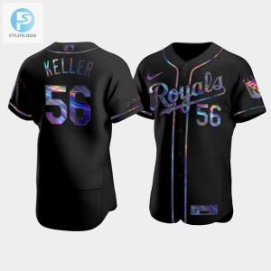 Mens Kansas City Royals Brad Keller 56 Black Golden Edition Holographic Jersey stylepulseusa 1 1