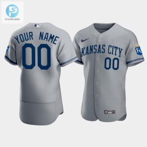 Mens Kansas City Royals Custom 202223 Gray Jersey stylepulseusa 1 1